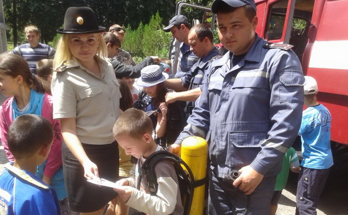Дітей у санаторії “Руська Поляна” вчили правилам пожежної безпеки