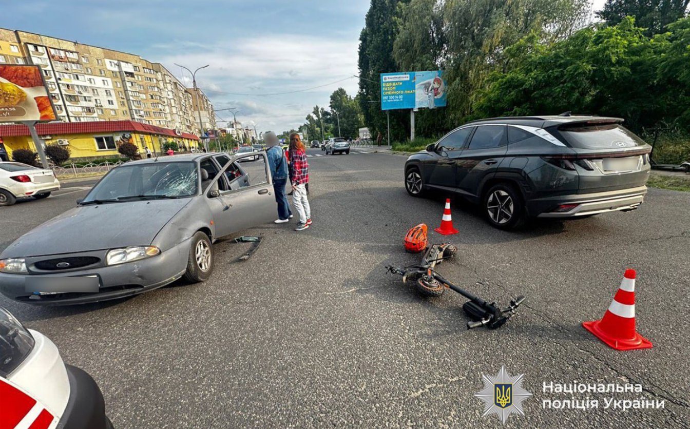 У Черкасах збили жінку на самокаті. Її госпіталізували