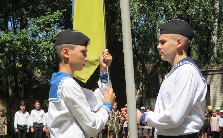 У с. Свидівок відкрили профільний наметовий табір «Юний моряк»