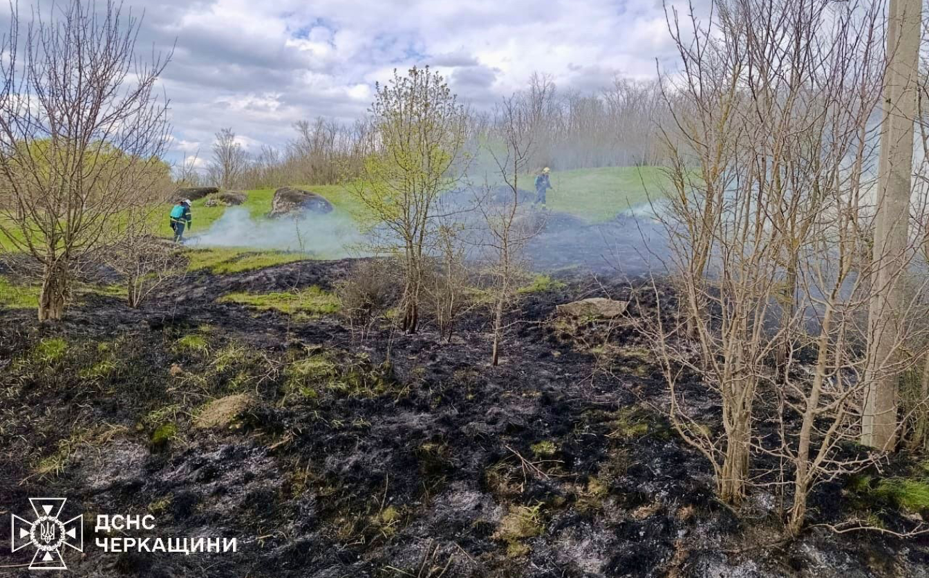 Підпали та дитячі пустощі з вогнем: на Черкащині за добу сталися пʼять пожеж