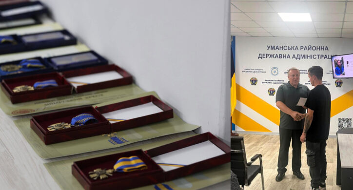 Звільненого з полону захисника з Уманщини нагородили відзнакою «За незламність»