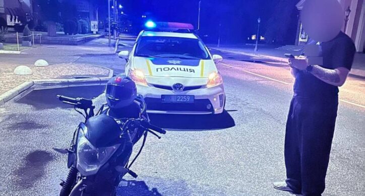 У Черкасах виявили неповнолітнього мотоцикліста без прав
